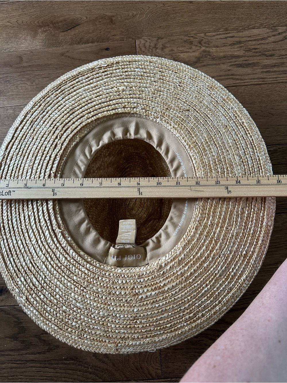 New Gigi Pip Isla 100% Straw Fedora Hat - Picture 13 of 14